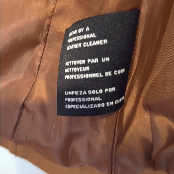 Brown Leather Jacket - Picture 3 of 5